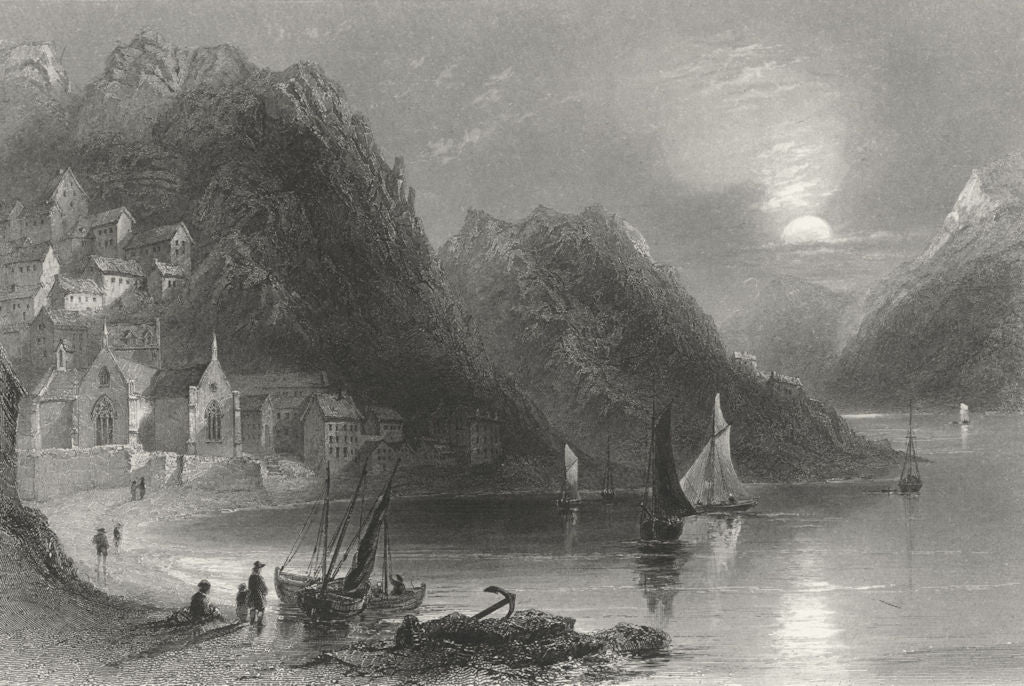 WALES. Barmouth. Bartlett Gastineau c1830 old antique vintage print picture